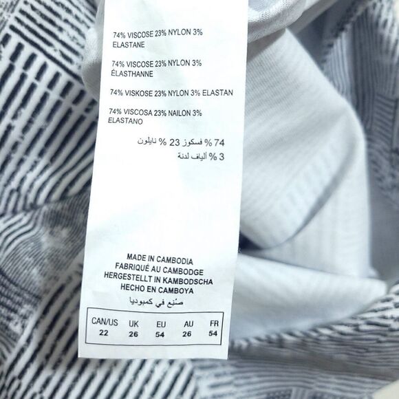 Michel Studio waffle grid black and white midi skirt - Picture 5 of 6